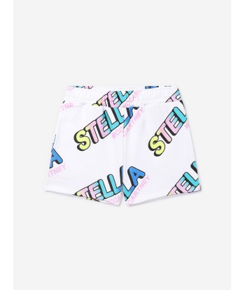 Stella McCartney Girls Logo Shorts in White rembourrage situé sous