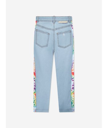 Stella McCartney Girls Logo Jeans in Blue est présent 