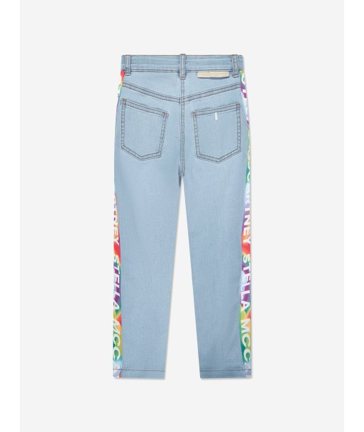 Stella McCartney Girls Logo Jeans in Blue est présent 