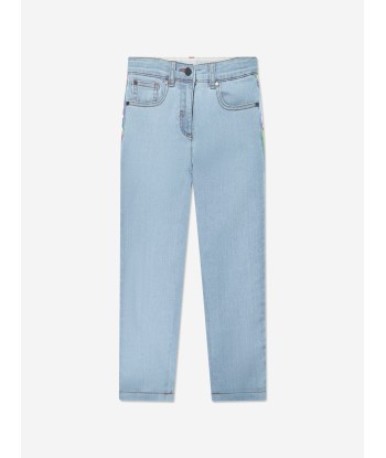 Stella McCartney Girls Logo Jeans in Blue est présent 