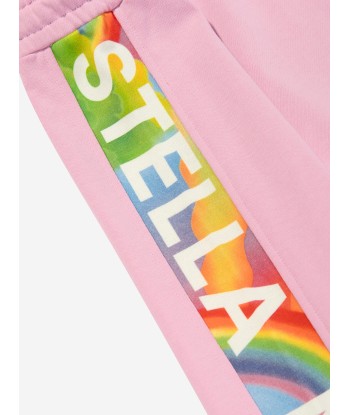 Stella McCartney Girls Logo Joggers in Pink de pas cher