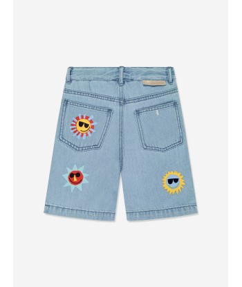 Stella McCartney Boys Denim Sunshine Shorts in Blue livraison gratuite