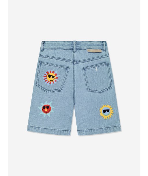 Stella McCartney Boys Denim Sunshine Shorts in Blue livraison gratuite