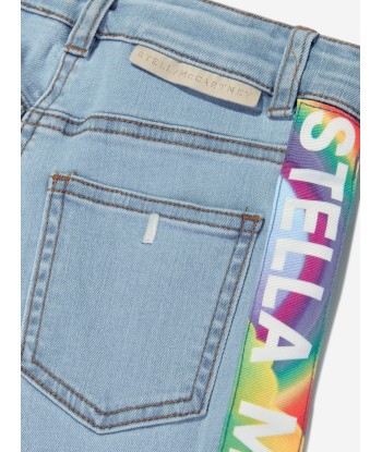 Stella McCartney Girls Logo Jeans in Blue est présent 