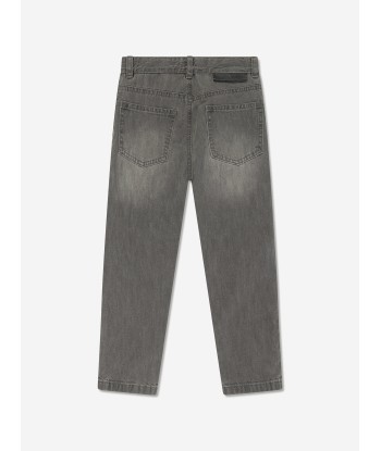 Stella McCartney Boys Shark Jeans in Grey de pas cher