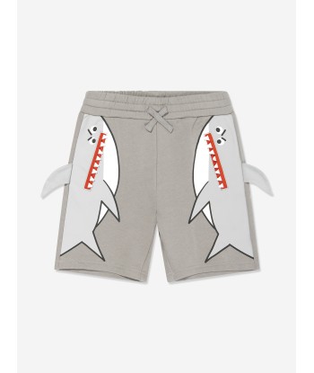 Stella McCartney Boys Shark Shorts in Grey est présent 