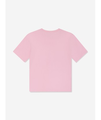 Stella McCartney Girls Logo Print T-Shirt in Pink Profitez des Offres !