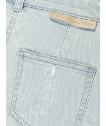 Stella McCartney Girls Denim Logo Skirt in Blue Le MVP de beaucoup