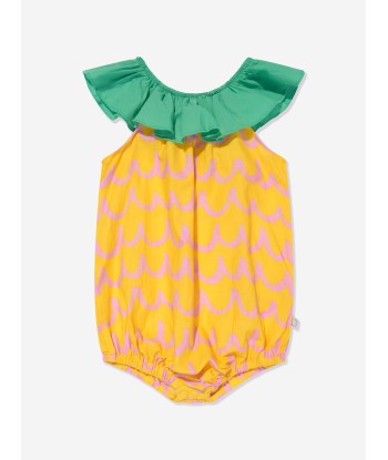 Stella McCartney Baby Girls Pineapple Romper in Yellow en ligne des produits 