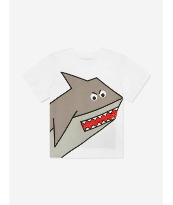 Stella McCartney Boys Shark T-Shirt in Ivory l'évolution des habitudes 