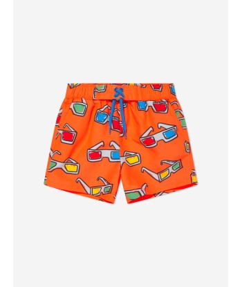 Stella McCartney Baby Boys Sunglasses Swim Shorts in Orange Faites des économies