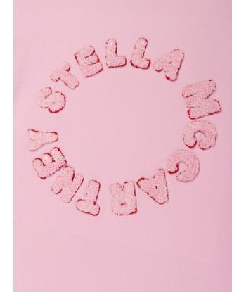 Stella McCartney Girls Logo Print T-Shirt in Pink Profitez des Offres !