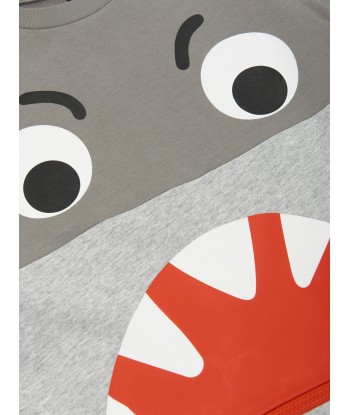 Stella McCartney Boys Shark T-Shirt in Grey le concept de la Pate a emporter 