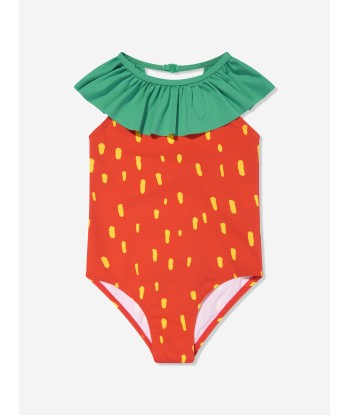 Stella McCartney Girls Strawberry Swimsuit in Red 2024