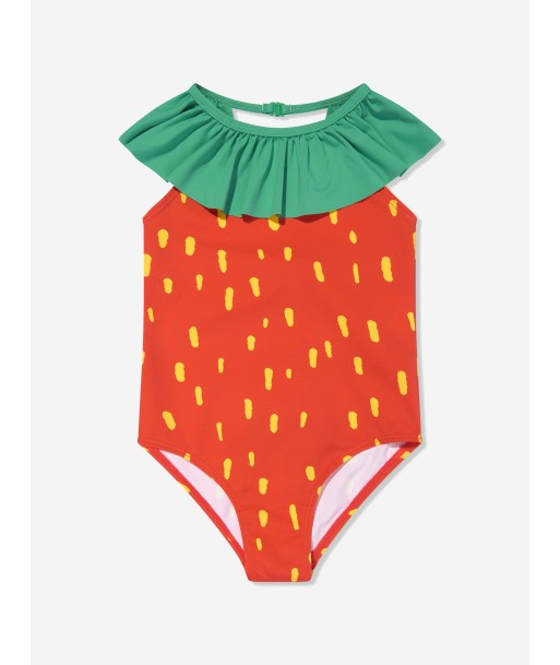 Stella McCartney Girls Strawberry Swimsuit in Red 2024