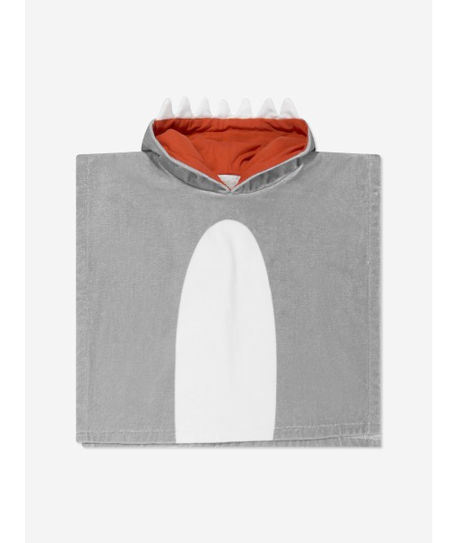 Stella McCartney Boys Shark Hooded Towel in Grey À commander