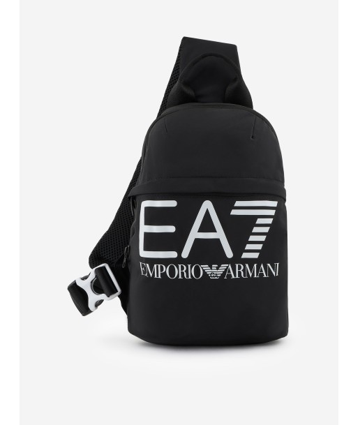 EA7 Emporio Armani Kids Logo Backpack in Black (30cm) outlet