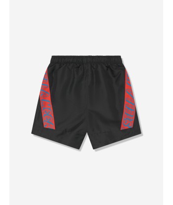 Stella McCartney Boys Logo Swim Shorts in Black Par le système avancé 