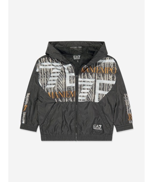 EA7 Emporio Armani Boys Graphic Windbreaker in Black acheter