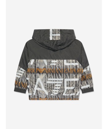 EA7 Emporio Armani Boys Graphic Windbreaker in Black acheter