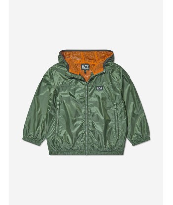 EA7 Emporio Armani Boys Logo Windbreaker in Green de la marque