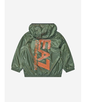 EA7 Emporio Armani Boys Logo Windbreaker in Green de la marque