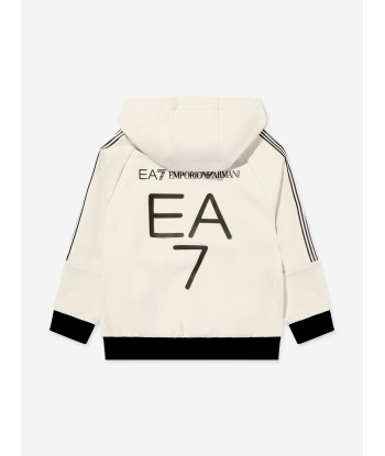 EA7 Emporio Armani Boys Anniversary Hoodie in Beige Comparez et commandez 