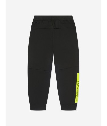 EA7 Emporio Armani Boys Logo Joggers in Black JUSQU'A -70%! 