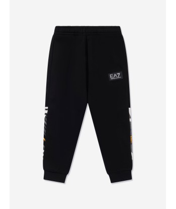 EA7 Emporio Armani Boys Graphic Side Joggers in Black shop