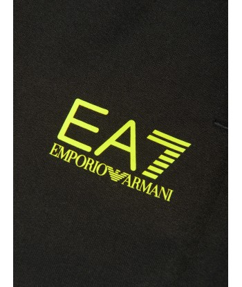 EA7 Emporio Armani Boys Logo Joggers in Black JUSQU'A -70%! 