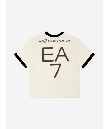 EA7 Emporio Armani Boys Anniversary T-Shirt in Beige pas cheres