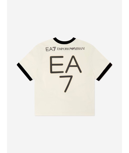 EA7 Emporio Armani Boys Anniversary T-Shirt in Beige pas cheres