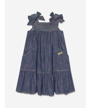 Zimmermann Girls Alight Denim Dress in Blue pas chere