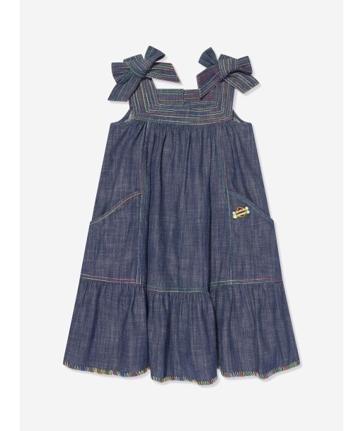 Zimmermann Girls Alight Denim Dress in Blue pas chere