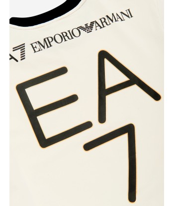 EA7 Emporio Armani Boys Anniversary T-Shirt in Beige pas cheres