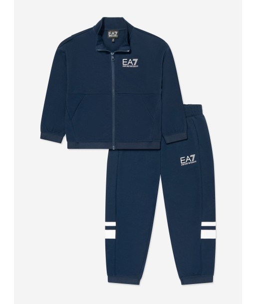 EA7 Emporio Armani Boys Logo Tracksuit in Navy pas cheres