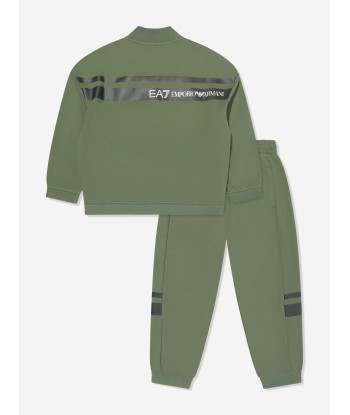 EA7 Emporio Armani Boys Logo Tracksuit in Green Vous souhaitez 