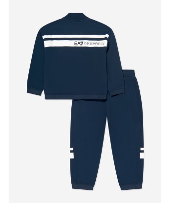 EA7 Emporio Armani Boys Logo Tracksuit in Navy pas cheres