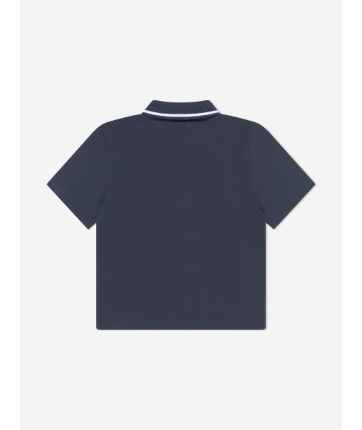 EA7 Emporio Armani Boys Logo Polo Shirt in Navy s'inspire de l'anatomie humaine