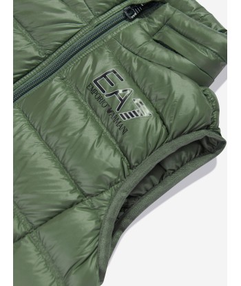 EA7 Emporio Armani Boys Padded Gilet in Green Comment ça marche