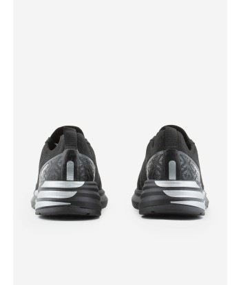 EA7 Emporio Armani Kids Logo Trainers in Black en linge