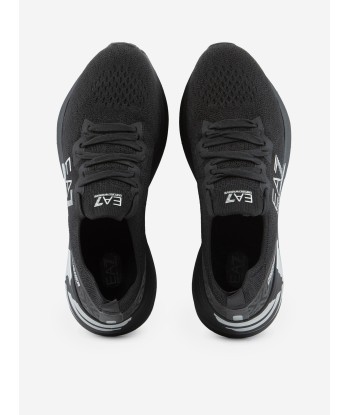 EA7 Emporio Armani Kids Logo Trainers in Black en linge