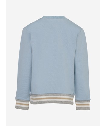 Eleventy Boys Timeless Sweatshirt in Blue Livraison rapide