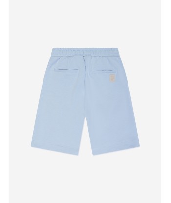 Eleventy Boys Jersey Cargo Shorts in Blue est présent 