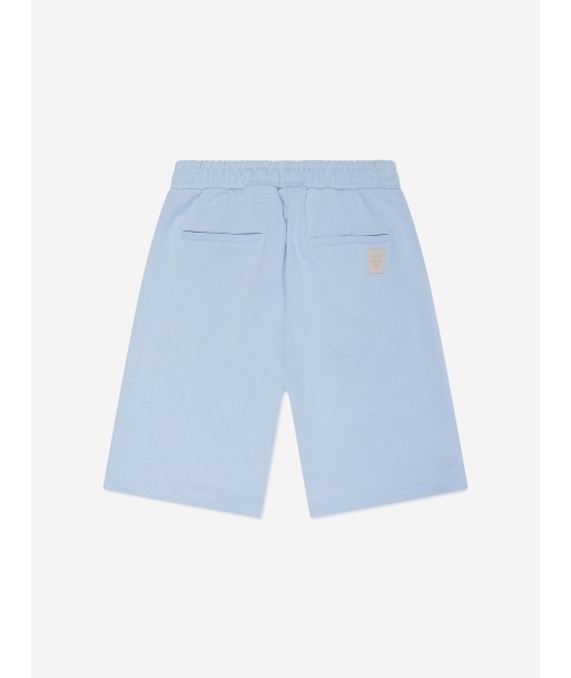 Eleventy Boys Jersey Cargo Shorts in Blue est présent 