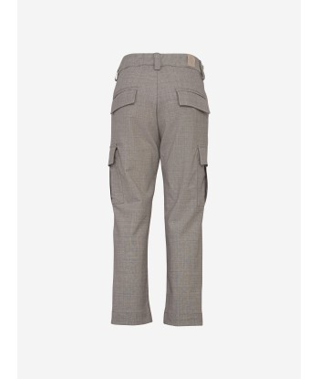 Eleventy Boys Cargo Trousers in Grey le concept de la Pate a emporter 