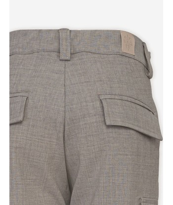 Eleventy Boys Cargo Trousers in Grey le concept de la Pate a emporter 