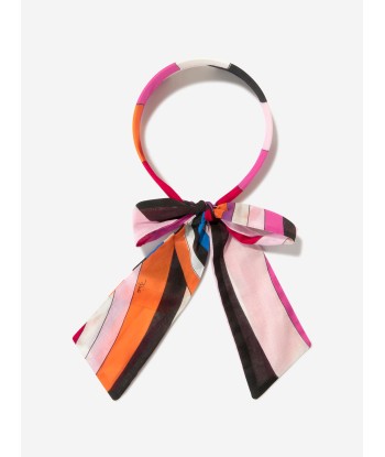 Pucci Girls Marmo Print Headband in Multicolour Les êtres humains sont 