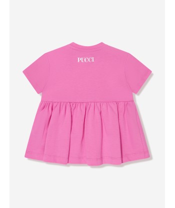 Pucci Baby Girls Logo Jersey Dress in Pink france