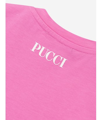 Pucci Baby Girls Logo Jersey Dress in Pink france